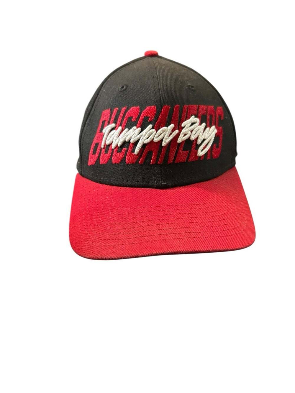 NFL New Era 39Thirty Tampa Bay Buccaneers Logo Embroidered Fitted Hat Small Med